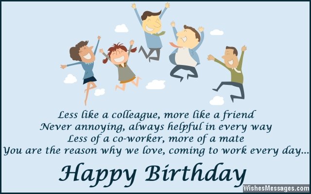 Birthday Wishes for Colleagues: Quotes and Messages â€“ WishesMessages ...