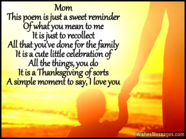 Loving Mom Poems 54