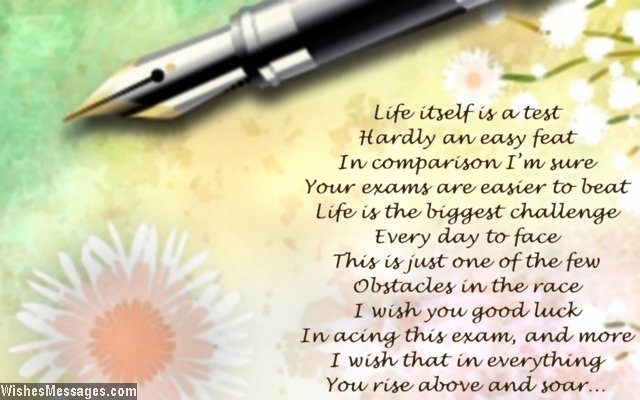 Wishes WishesMessages Exam   Inspirational love and inspirational Best Luck Good  quotes failed â€“ on Poems: