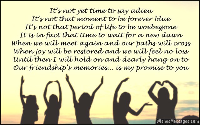 Goodbye Poems For Friends Farewell Poems In Friendship 