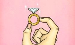 Engagement ring cartoon