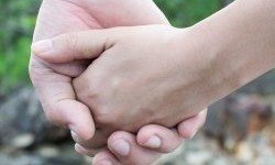 Holding hands