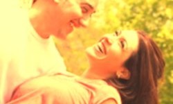 Couple romantic pose