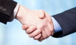 Business hand shake