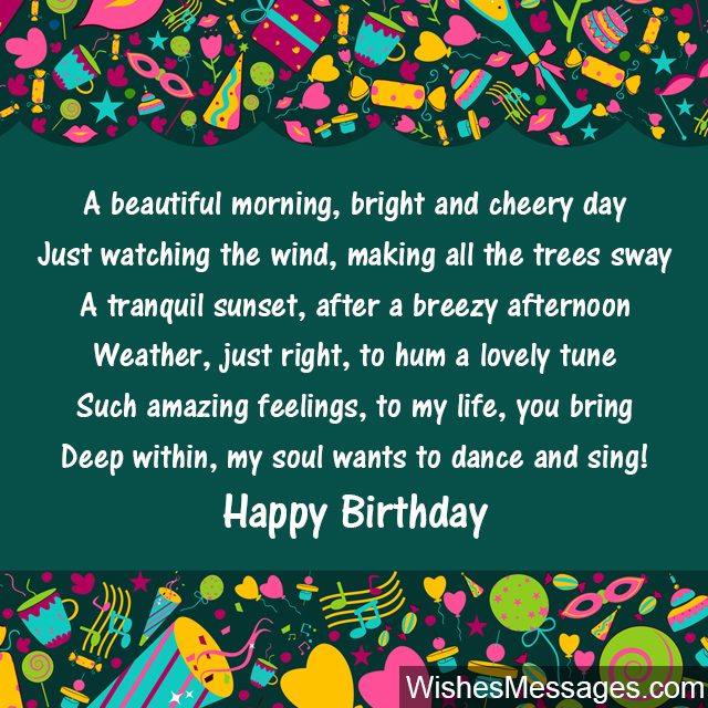 Birthday Poems for Best Friends – WishesMessages.com