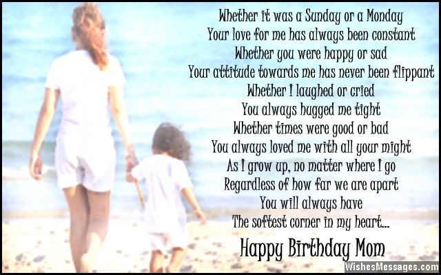 Birthday Poems For Mom Wishesmessages Com