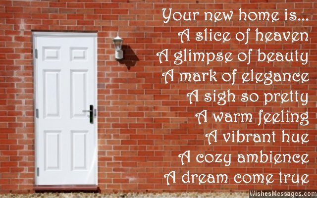 New Home Wishes and Messages: Congratulations for Buying a 