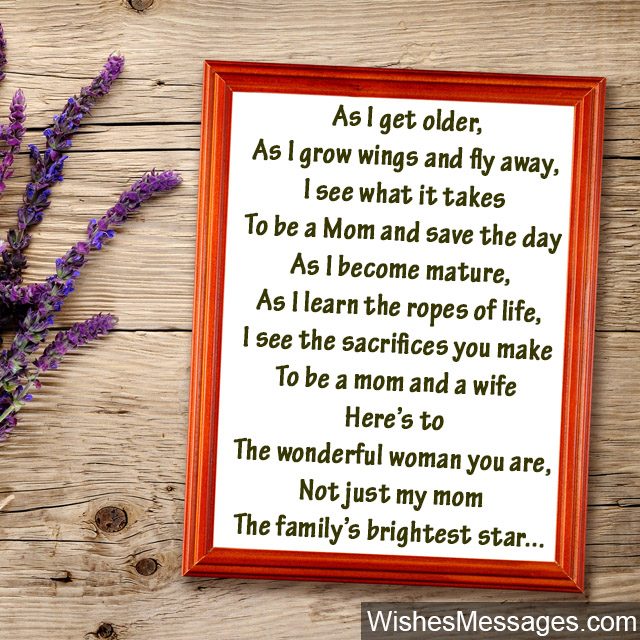 Birthday Poems For Mom Wishesmessages Com