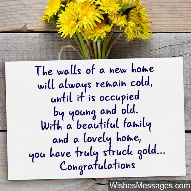 New Home Wishes And Messages Congratulations For Buying A New