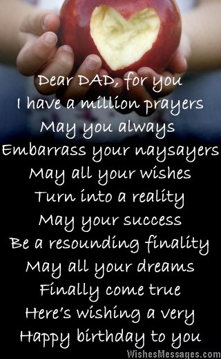 Birthday Poems for Dad – WishesMessages.com