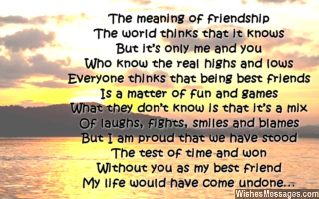 Best Friend Birthday Poems For Girls