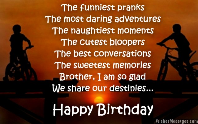 Birthday wish for brother