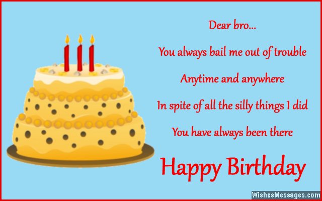 Birthday Wishes For Brother Quotes And Messages Wishesmessages Com