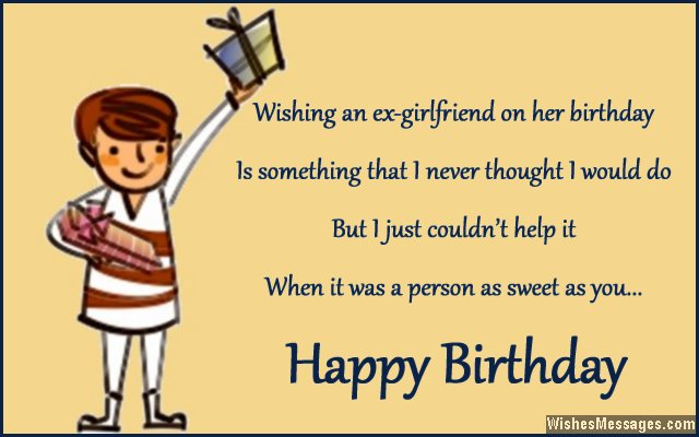 How To Say Birthday Wish To Ex Girlfriend