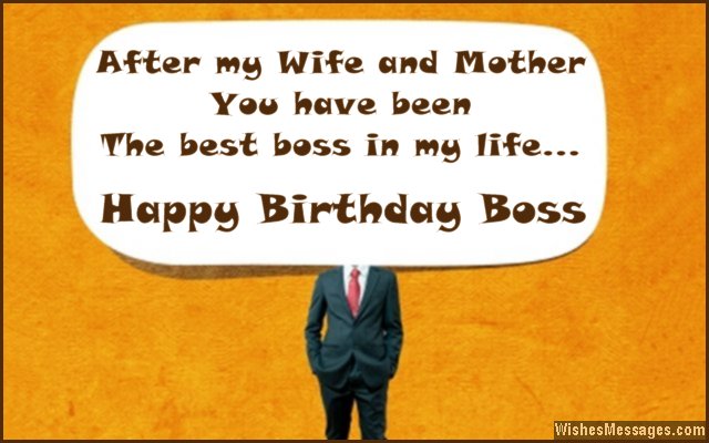 Funny birthday card wish for boss from colleague