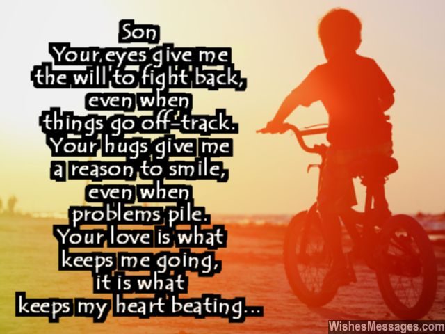 Dear son quote beautiful words of love from mom dad