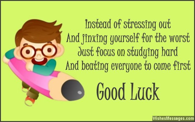 Quotes To Wish Good Luck For Exams