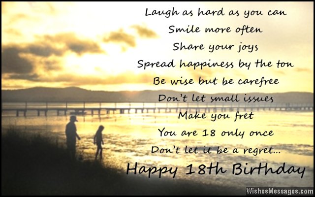 18th Birthday Card Messages