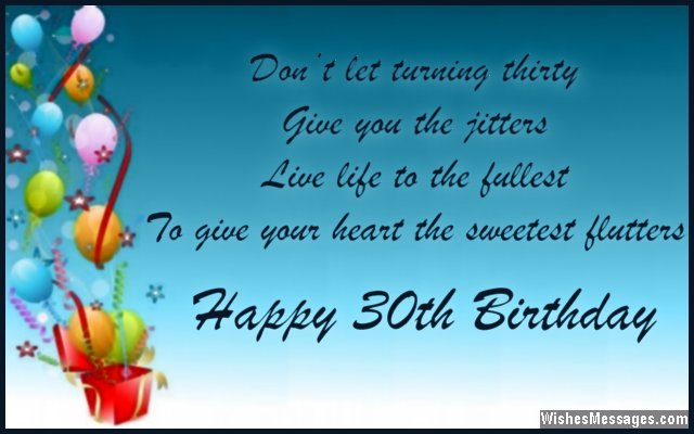 30th Birthday Wishes Quotes And Messages Wishesmessages Com