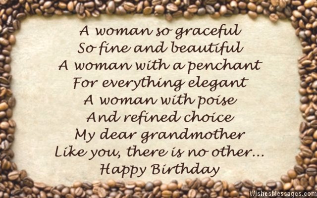 Birthday Poems for Grandma – WishesMessages.com