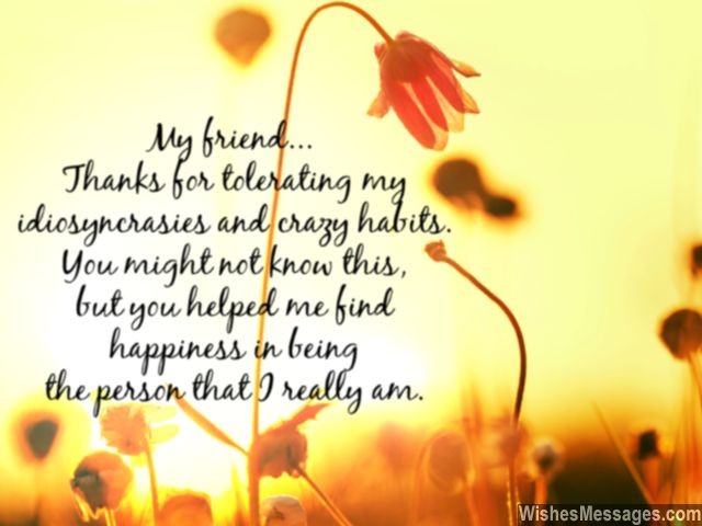 thank you my friend quote friendships day message gratitude - Thank You Quotes