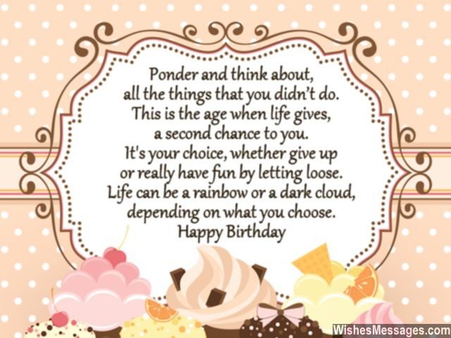 50th birthday card message for second chance in life