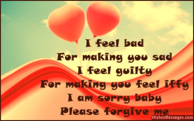 Cute apology quote for him