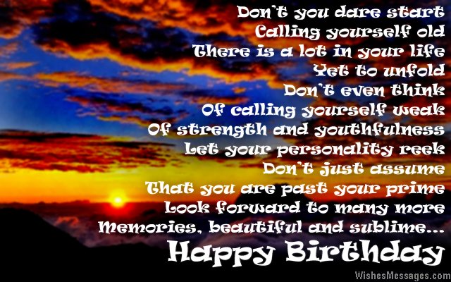 Inspirational 50th birthday greeting card message