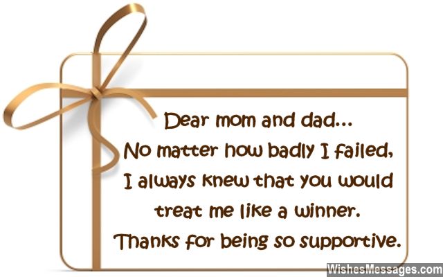 Thank You Notes For Parents Messages For Mom And Dad Wishesmessages Com