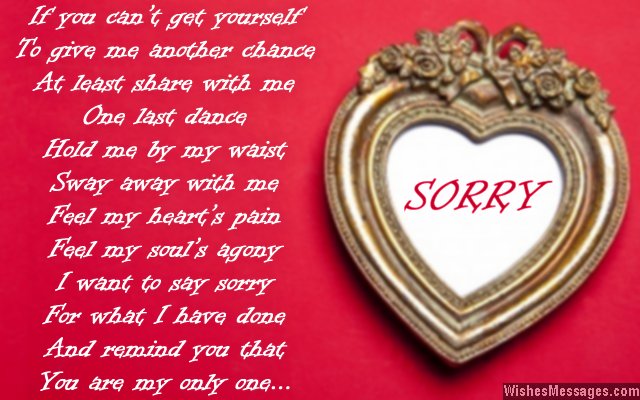 Sweet Messages To Say Sorry