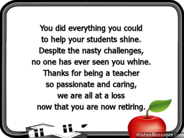 Retirement Wishes For Teachers Messages For Teachers And Professors Wishesmessages Com