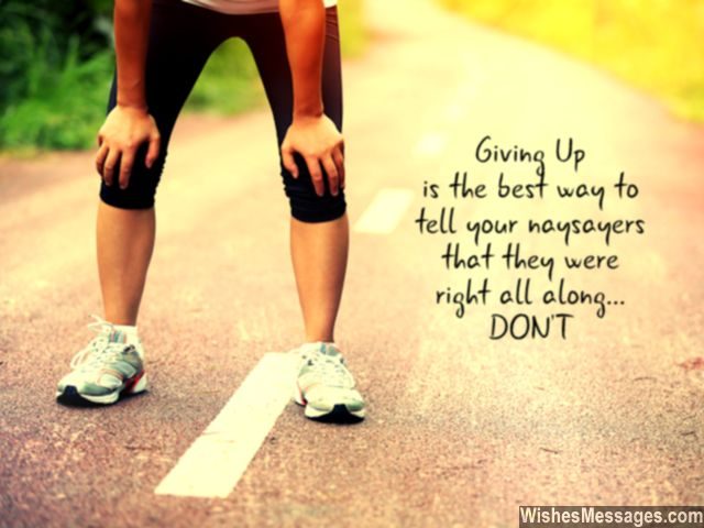 Never Give up! - Wishes & Quotes Images