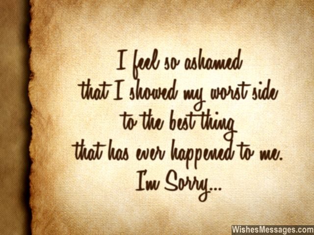 I Am Sorry Messages for Husband: Apology Quotes for Him ...