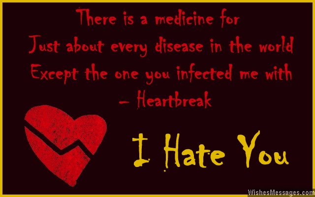 I hate you messages for her: Cheating and betrayal by ex-boyfriend or