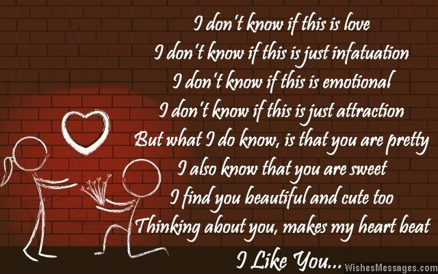 I Like You Poems For Her Poems For A Crush Wishesmessages Com