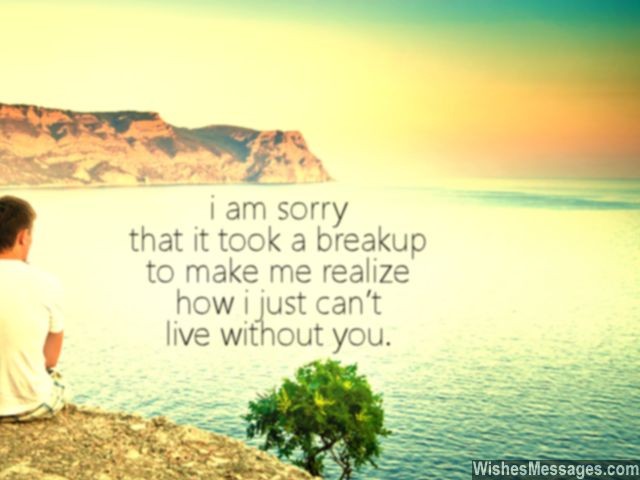 Breakup quote i can't live without you ex-girlfriend boyfriend.