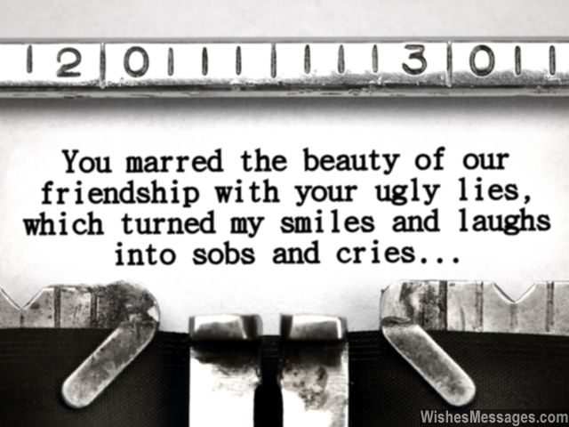 Sad Friendship Quotes: I Hate You Messages for Friends – WishesMessages.com