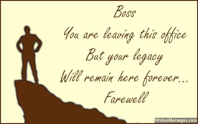 Farewell Messages for Boss: Goodbye Quotes for Boss – WishesMessages.com