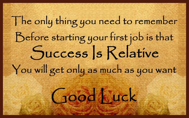 Good Luck Messages for First Job: Best Wishes and 