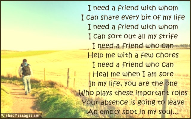 Friendship Poems For Kids Moving Away