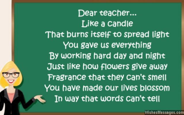 best teacher poems