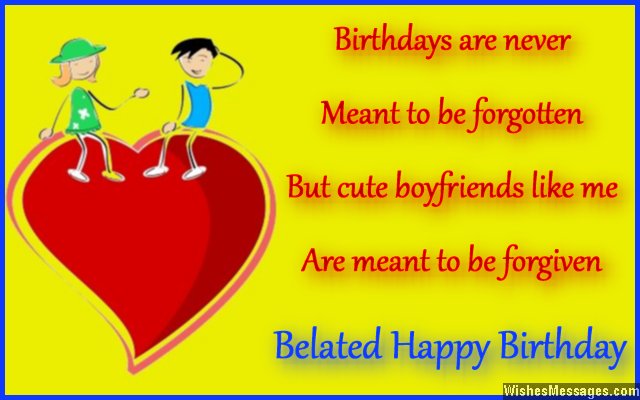 Belated Birthday Wishes For Girlfriend Wishesmessages Com