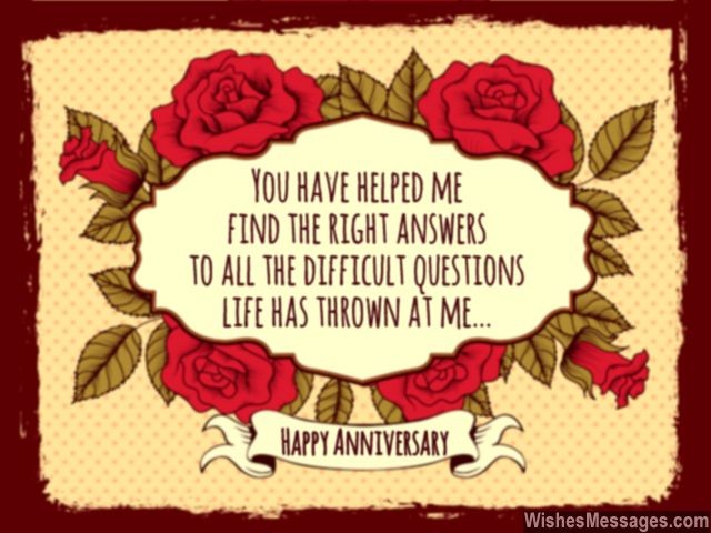 Wedding Anniversary Wishes For Wife Greeting Card Flowers Roses