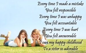 Thank you messages for sister Thank you notes for sis – WishesMessages.com