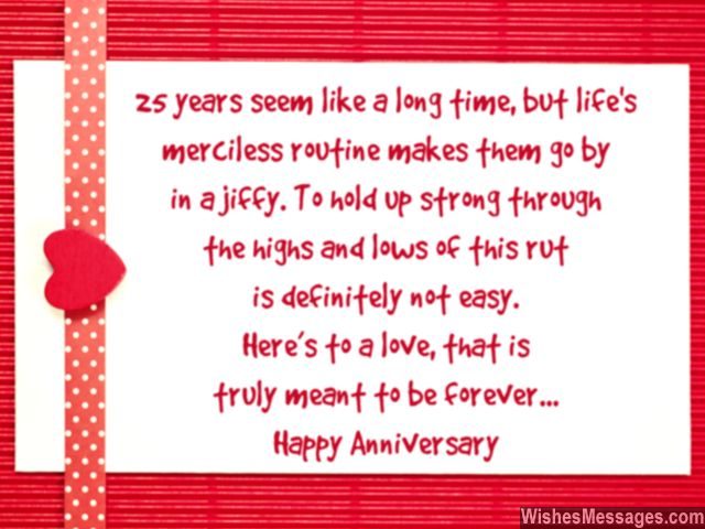 25th Anniversary Wishes: Silver Jubilee Wedding ...