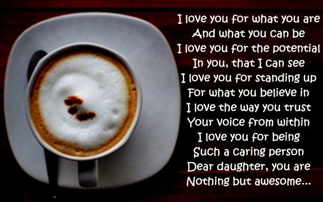 I Love You Poems For Daughter Wishesmessages Com