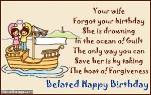 Belated birthday wishes for husband – WishesMessages.com