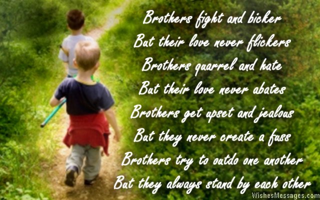 I love you poems for brother – WishesMessages.com