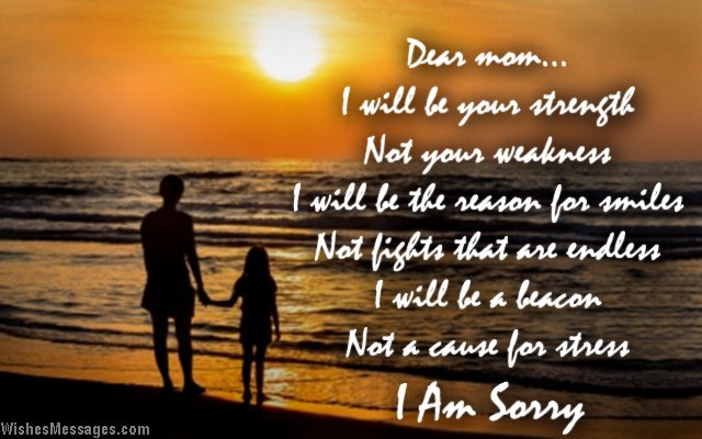 I Am Sorry Messages For Mom Wishesmessages Com