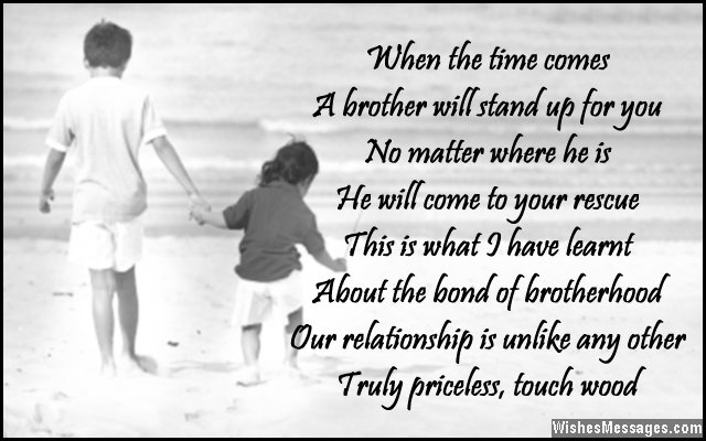 I Love You Poems For Brother Wishesmessages Com